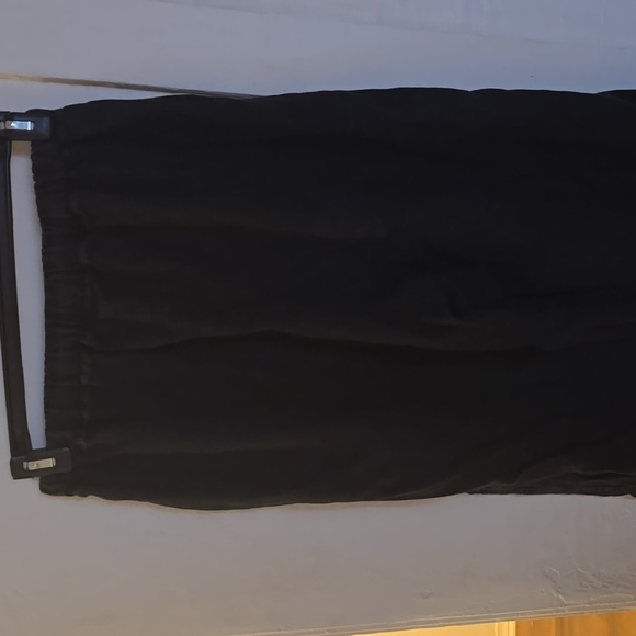 Ozma Of California Juno Pant In Washed Black 100% Heavy Laundered Linen - Picture 6 of 7